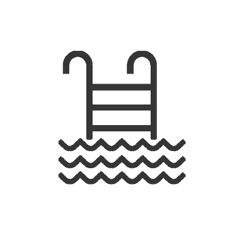 icon of a pool ladder and waves