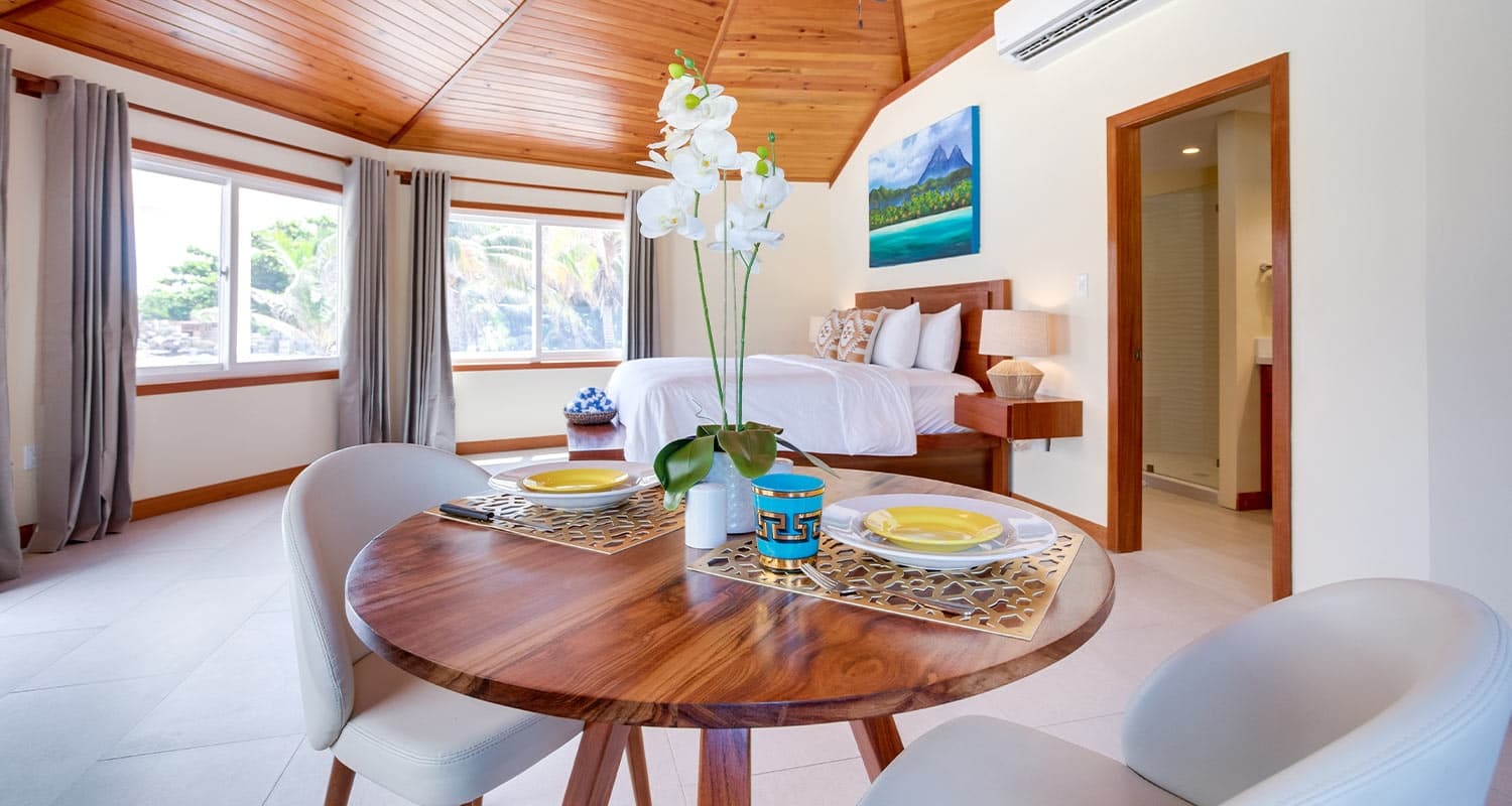 Enjoy a comfortable and stylish stay in this oceanfront villa at Manta Island Resort.