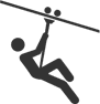 icon of ziplining