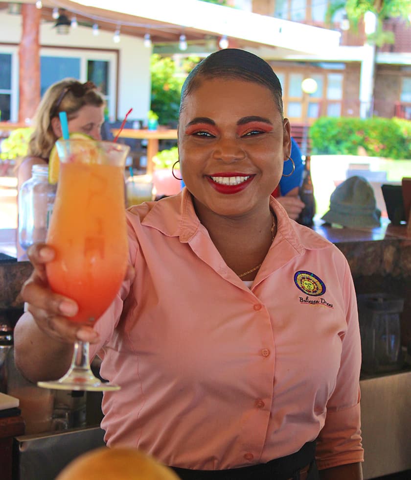 Friendly bartender