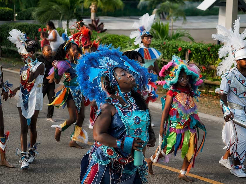 Festive parade in Belize.