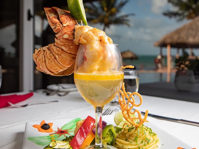 Lobster Dish at Belizean Dreams Lobster Dish at Belizean Dreams