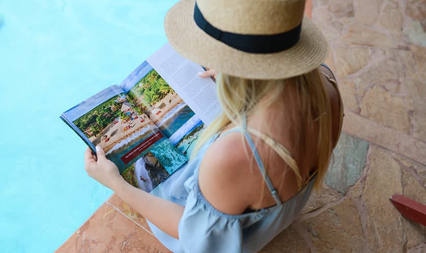 Guest enjoying the pool