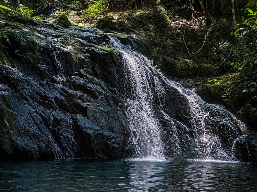 Cascading waterfall in the jungles of Southern Belize. Cascading waterfall in the jungles of Southern Belize.